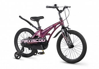 Велосипед Детский Maxiscoo COSMIC Стандарт 18'' Розовый Глянцевый (2026) 