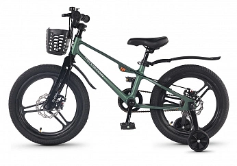 Велосипед Детский Maxiscoo SHARK PRO 18'' Зеленый Матовый (2026)