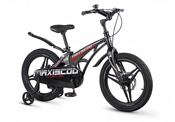 Велосипед Детский Maxiscoo COSMIC Deluxe 18'' Черный Глянцевый (2026)