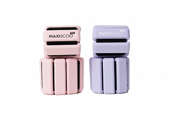 Утяжелители для Рук и Ног с Регулируемым Весом MAXISCOO FIT, 2шт, 0,5кг, Фиолетовые