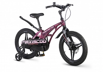 Велосипед Детский Maxiscoo COSMIC Deluxe 18'' Розовый Глянцевый (2026) 