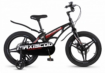 Велосипед Детский Maxiscoo COSMIC Deluxe 18'' Черный Глянцевый (2026)