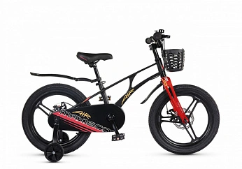 Велосипед Детский Maxiscoo AIR Pro Черный Матовый (2024) 18"