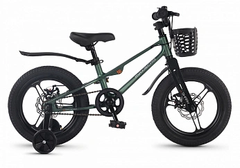 Велосипед Детский Maxiscoo SHARK PRO 16'' Зеленый Матовый (2026)