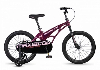 Велосипед Детский Maxiscoo COSMIC Базовый 18'' Розовый Глянцевый (2026) 