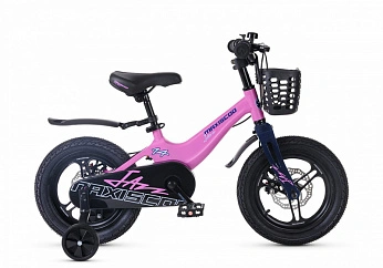 Велосипед Детский Maxiscoo JAZZ Pro Розовый Матовый (2024) 14"