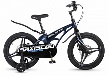 Велосипед Детский Maxiscoo COSMIC Deluxe 18'' Синий Матовый (2026) 