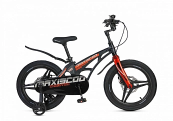 Велосипед Детский Maxiscoo COSMIC Делюкс Мерцающий Графит (2025) 18"