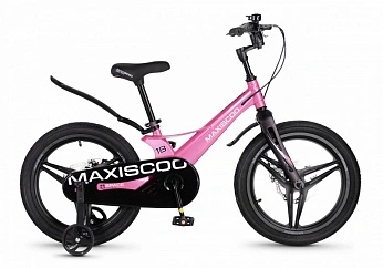 Велосипед Детский Maxiscoo SPACE Deluxe 18'' Розовый Глянцевый (2026) 