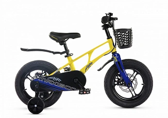 Велосипед Детский Maxiscoo AIR Pro Желтый Матовый (2024) 14"