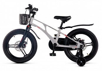 Велосипед Детский Maxiscoo AIR Pro 18'' Серый Жемчуг (2025)
