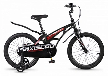 Велосипед Детский Maxiscoo COSMIC Стандарт 18'' Черный Глянцевый (2026)