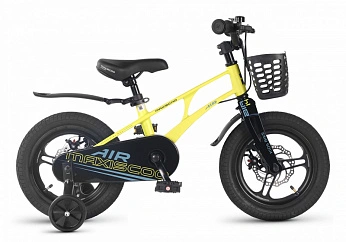 Велосипед Детский Maxiscoo AIR PRO 14'' Желтый Матовый (2026)