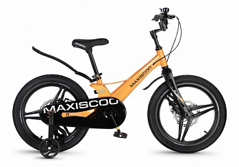 Велосипед Детский Maxiscoo SPACE Deluxe 18'' Оранжевый Глянцевый (2026) 