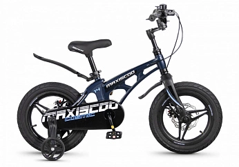 Велосипед Детский Maxiscoo COSMIC Deluxe Plus 14'' Синий Матовый (2026) 