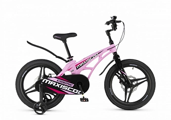 Велосипед Детский Maxiscoo COSMIC Делюкс Розовый Матовый (2024) 18"