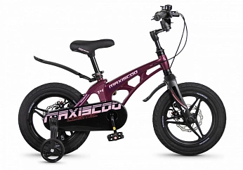 Велосипед Детский Maxiscoo COSMIC Deluxe Plus 14'' Розовый Глянцевый (2026) 