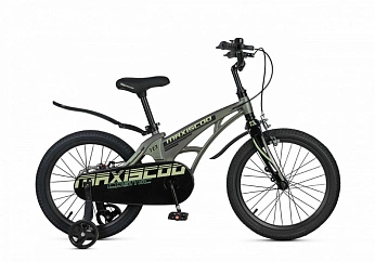 Велосипед Детский Maxiscoo COSMIC Стандарт Темный Малахит (2025) 18"