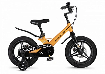 Велосипед Детский Maxiscoo SPACE Deluxe Plus 14'' Оранжевый Глянцевый (2026) 
