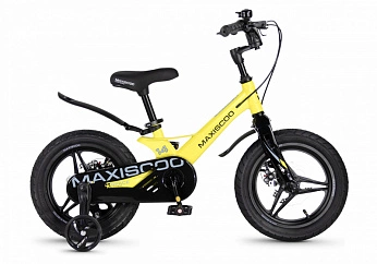 Велосипед Детский Maxiscoo SPACE Deluxe Plus 14'' Желтый Матовый (2026) 