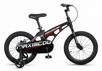 Велосипед Детский Maxiscoo COSMIC Базовый 16'' Черный Глянцевый (2026)