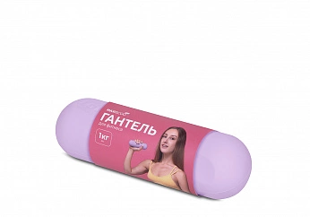 Гантель MAXISCOO FIT, Силиконовая 1кг, Фиолетовая (MSF-FR-310524-1-PR)