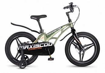 Велосипед Детский Maxiscoo COSMIC Deluxe 18'' Оливковый Матовый (2026) 