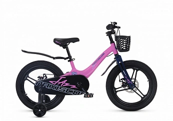 Велосипед Детский Maxiscoo JAZZ Pro Розовый Матовый (2024) 18"
