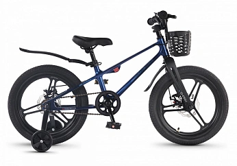 Велосипед Детский Maxiscoo SHARK PRO 18'' Синий (2026)
