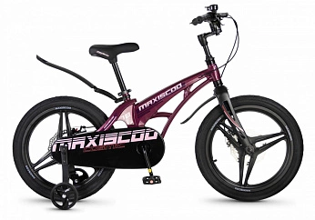 Велосипед Детский Maxiscoo COSMIC Deluxe 18'' Розовый Глянцевый (2026) 