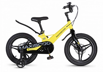 Велосипед Детский Maxiscoo SPACE Deluxe 16'' Желтый Матовый (2026)