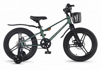 Велосипед Детский Maxiscoo SHARK PRO 18'' Зеленый Матовый (2026)
