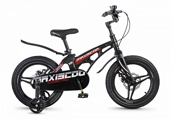 Велосипед Детский Maxiscoo COSMIC Deluxe 16'' Черный Глянцевый (2026)