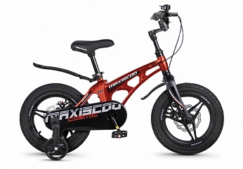 Велосипед Детский Maxiscoo COSMIC Deluxe Plus 14'' Красный Глянцевый (2026) 