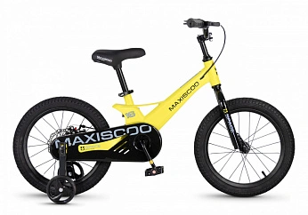Велосипед Детский Maxiscoo SPACE Базовый 16'' Желтый Матовый (2026) 