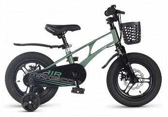 Велосипед Детский Maxiscoo AIR PRO 14'' Зеленый Матовый (2026)